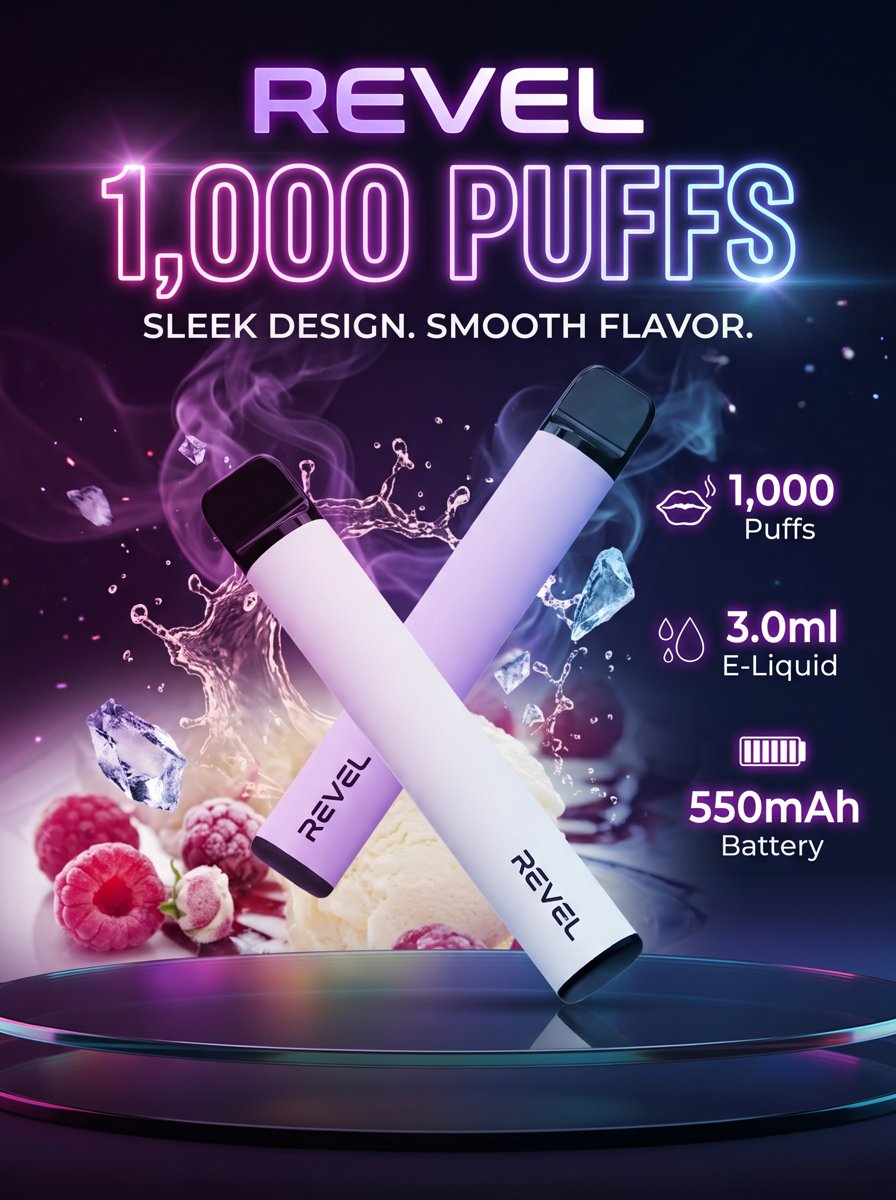 Revel 1,000 Puffs disposable vape