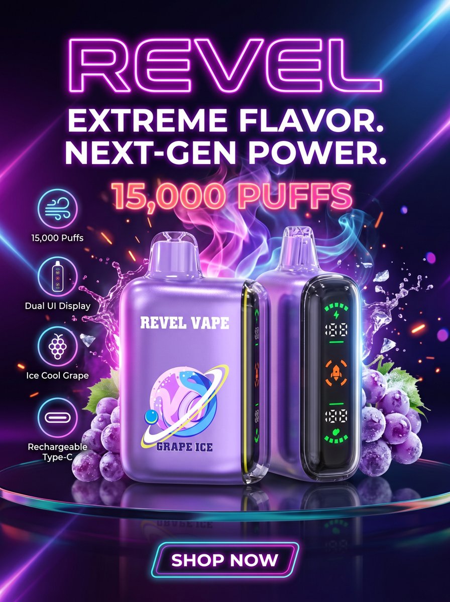 Revel 15,000 Puffs disposable vape